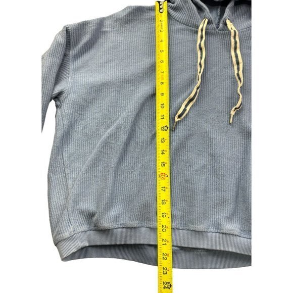 AERIE BLUE HOODIE SWEATER‎ SIZE L | J1 - Picture 4 of 6